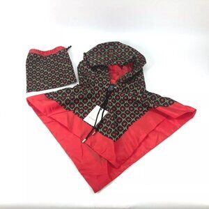 Auth GUCCI 581635 GG star raincoat hood Tops Apparel with Pouch poncho